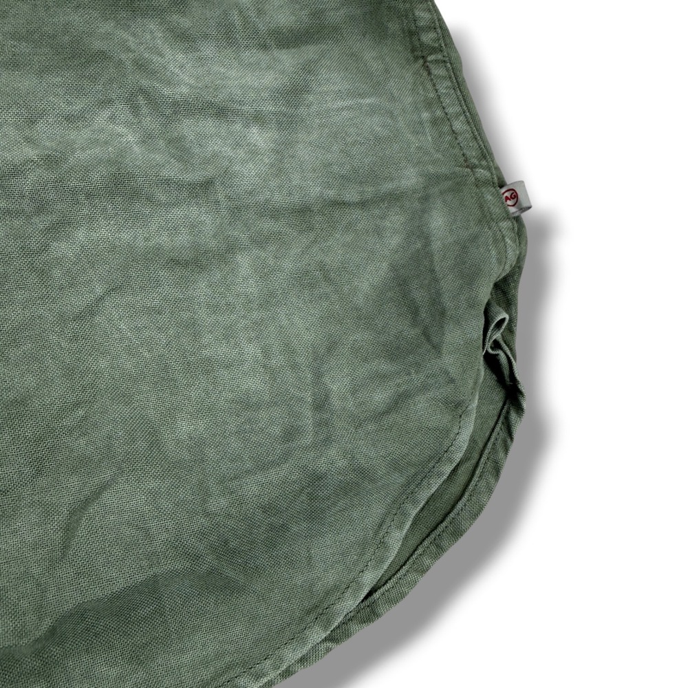 AG Adriano Goldschmied Mens Short Sleeve Button Down Shirt Sage Green Cotton M - Picture 5 of 8